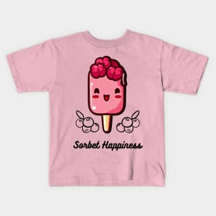 Raspberry Sorbet - Sorbet Happiness Kawaii Kids T-Shirt